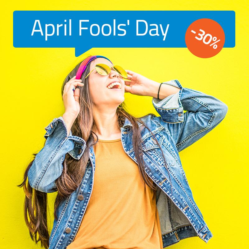 April Fools' Day promotion
