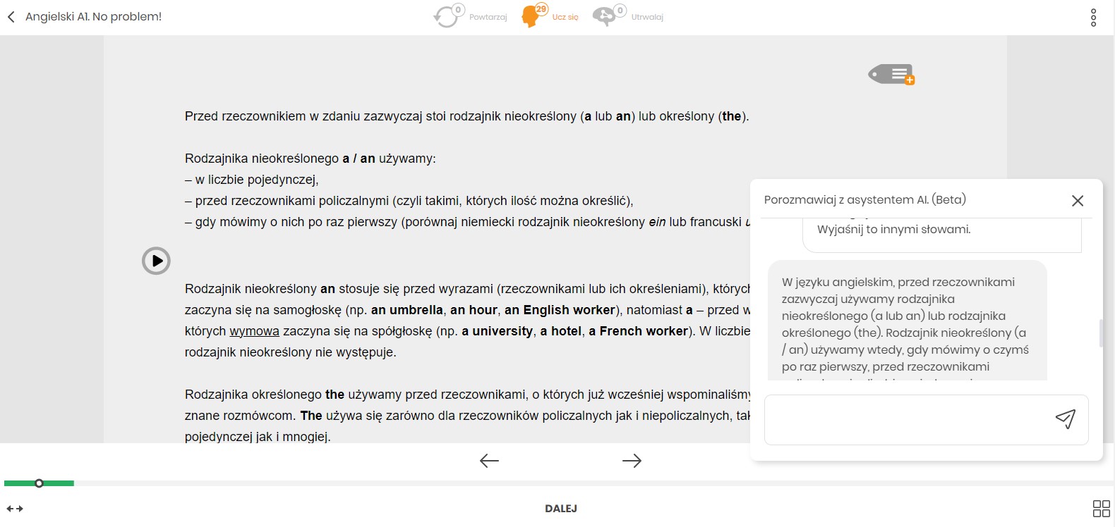 Asystent AI przykład 3