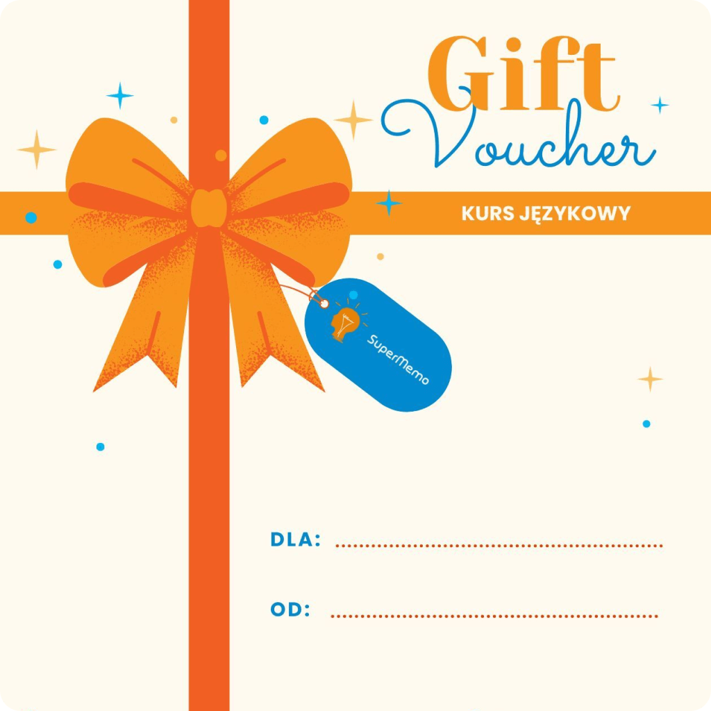 Voucher na kurs językowy SuperMemo