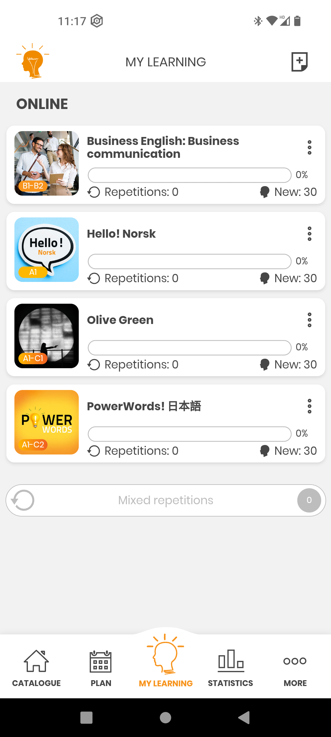 SuperMemo app - My learning